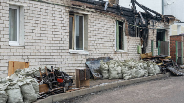 Professional Fire Damage Removal technician working in Morrisville, PA